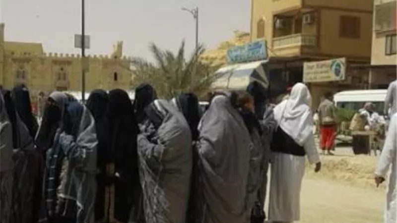 سيدات وفتيات سيوة يخرجن لاول مرة للانتخاب