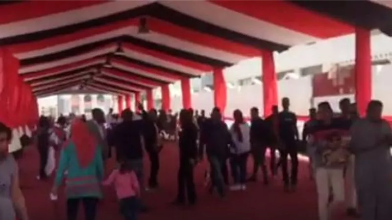 مسيرة شبابية بمدرسة نبوية موسي بالشروق للمشاركة بالتعديلات الدستورية..فيديو