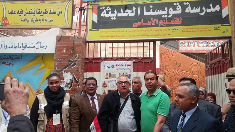 تحالف أوربا و أفريقيا و آسيا يتابع الاستفتاء فى المنوفية