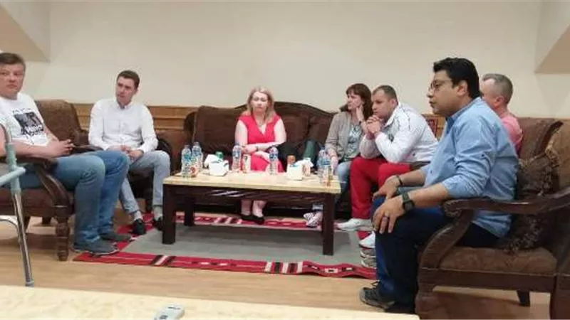 بالصور .. وفد بيلا روسيا في زيارة لمركز التنميه الرياضيه بشرم الشيخ