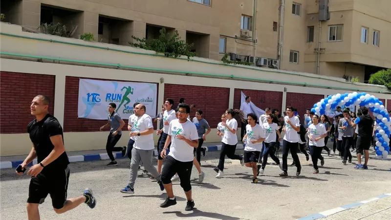 مدرسة الجيل الجديد تنظم يوم رياضى لصالح مستشفى شفاء الأورمان بالأقصر