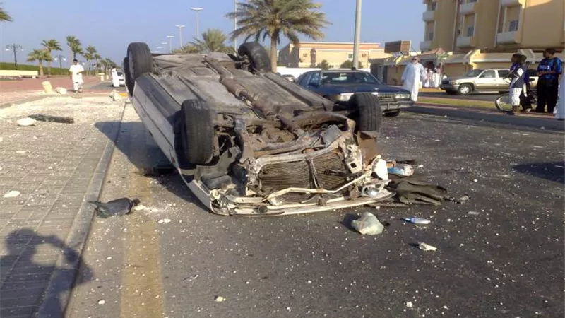 أصابة ٧ فى انقلاب سياره ملاكى ببنى سويف