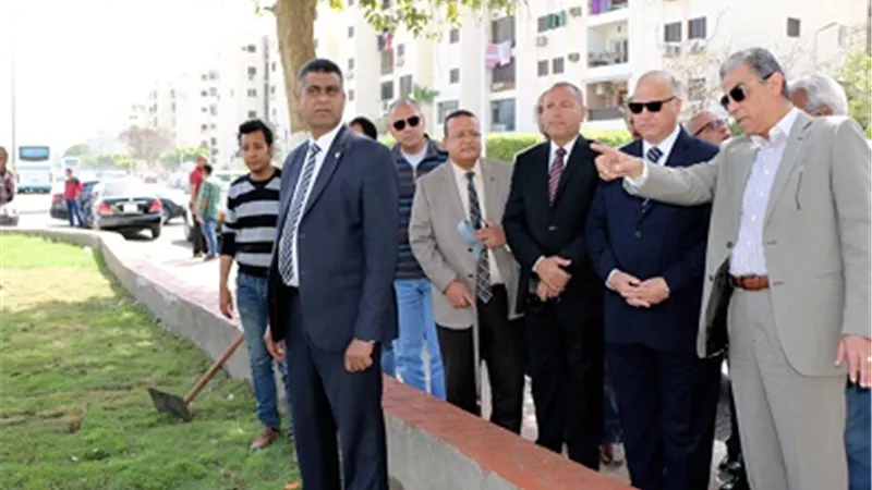 خالد عبد العال يتفقد أعمال التطوير بمحيط إستاد القاهرة