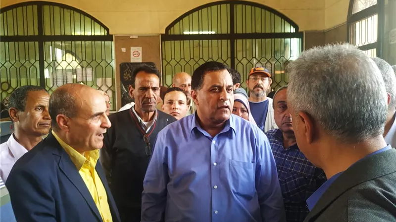 رئيس هيئة السكة الحديد يتفقد تطوير خط القاهرة قليوب منوف