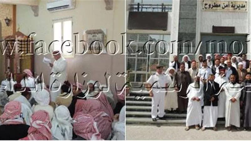 أمن مطروح ينجح فى انهاء نزاع بين عائلتين بالضبعة
