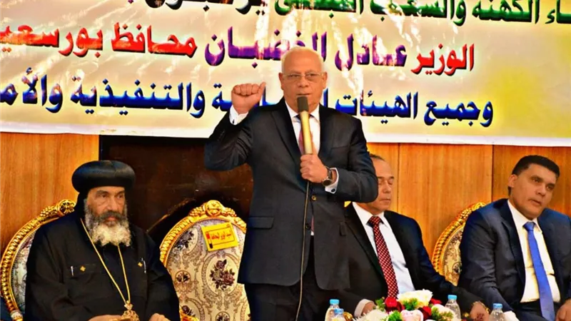 محافظ بورسعيد يهنئ المسيحيين بعيد القيامة المجيد