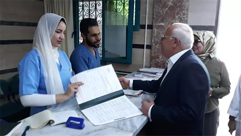 الغضبان يتفقد عدد من مستشفيات بورسعيد