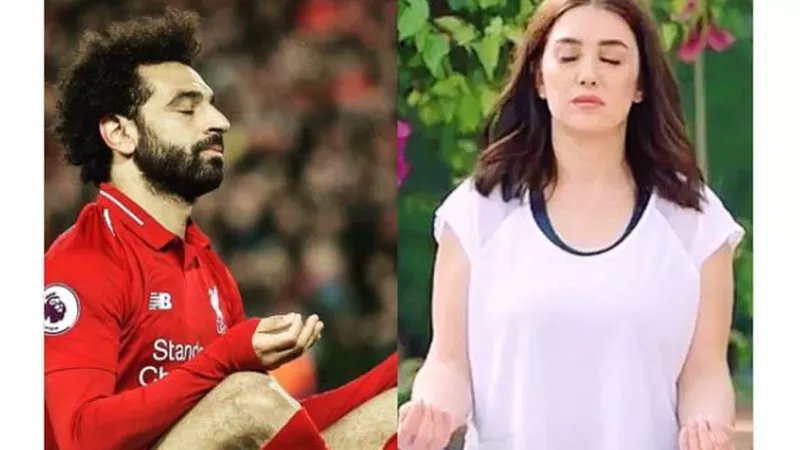 كندة علوش تغازل محمد صلاح بصورة مركبة