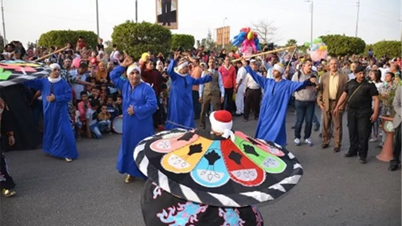الاسماعيلاوية احتفلوا بأعياد الربيع وشم النسيم بكرنفال عربات الزهور
