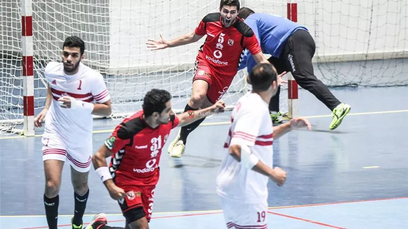 الزمالك بطل الدوري في كرة اليد بعد الفوز علي الاهلي