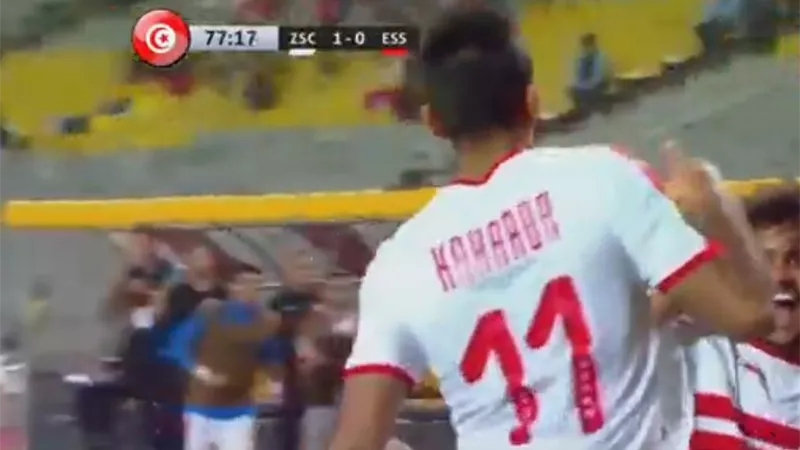 كهربا ينقذ الزمالك بهدف فى شباك النجم الساحلى فى نصف نهائى الكونفيدرالية .. صور
