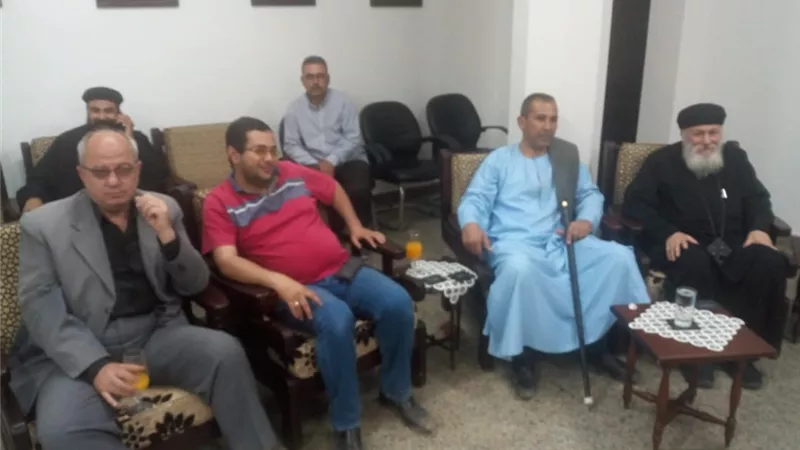 حزب الحرية بأطفيح فى زياره لدير كرمه الرسل
