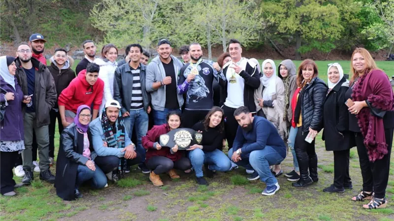 الجالية المصرية فى امريكا تحتفل بأبطال مصر فى الجوجتسو بعد انجازهم الكبير .. صور