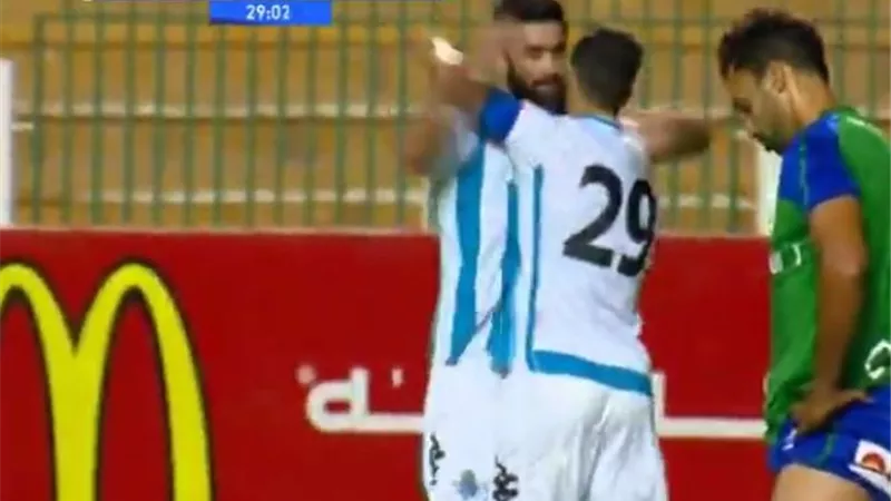 عبدالله السعيد يسجل هدف بيراميدز الاول فى شباك المقاصة