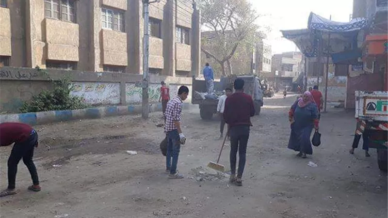 حملات للنظافة بقرى أشمون