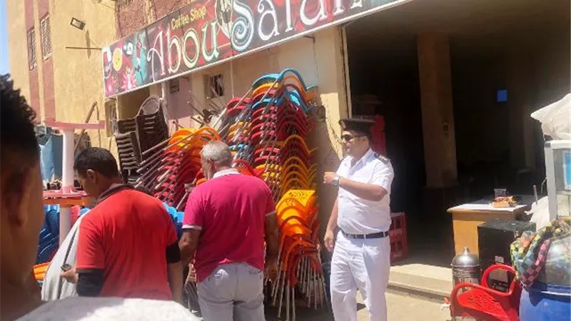 جهاز بدر يشن حملة إشغالات بالتعاون مع شرطة المرافق..بالصور
