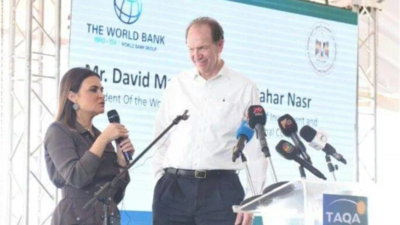 وزيرة الاستثمار : المشروع يعكس ما وصلت إليه علاقة مصر مع البنك من شراكة إستراتيجية شاملة