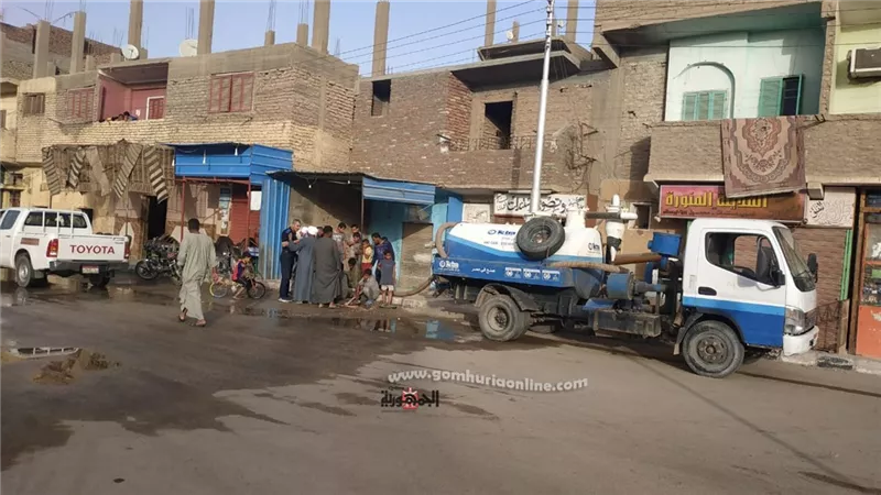 خط مياه جديد شمال الأقصر يدخل الخدمة