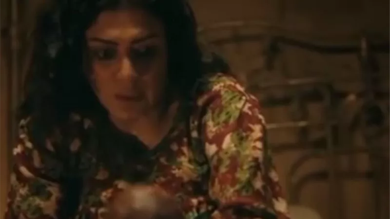 مشهد جبار لوفاء صادق مع طفل حديث الولادة فى 