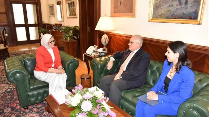 وزيرة الصحة تستقبل السفير الإيطالي لتعزيز سبل التعاون بين البلدين في المجال الصحي