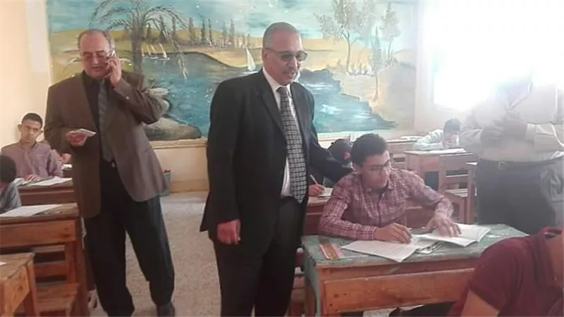 ابو السعد و السبكي يتفقدان لجان الإعدادية بالسادات