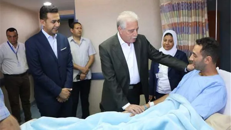 فوده زار المرضى بمستشفى شرم الشيخ الدولى