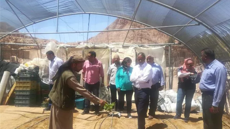 مدير برنامج الاغذية العالمى للامم المتحدة يشيد بمشروع النباتات الطبية