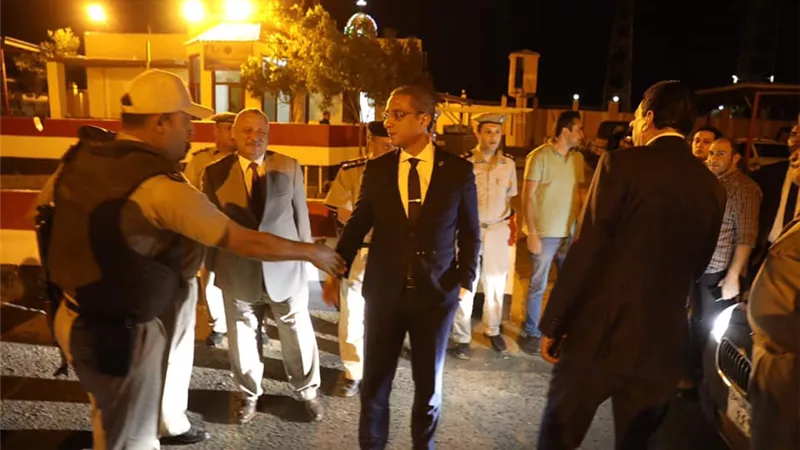 محافظ سوهاج ومدير الأمن يتفقدان كمين 