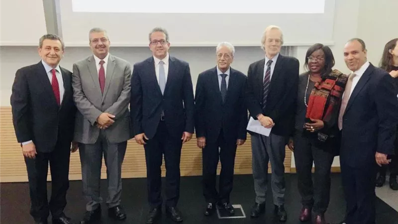 وزير الآثار يلقى محاضرة عن الاكتشافات الأثرية الجديدة والمتحف المصريبجامعة هومبولدت الالمانية