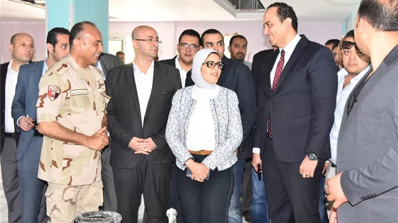 وزيرة الصحة تتوجه اليوم لبورسعيد لمتابعة أعمال التجهيزات لمنشآت التأمين الصحي الشامل الجديد