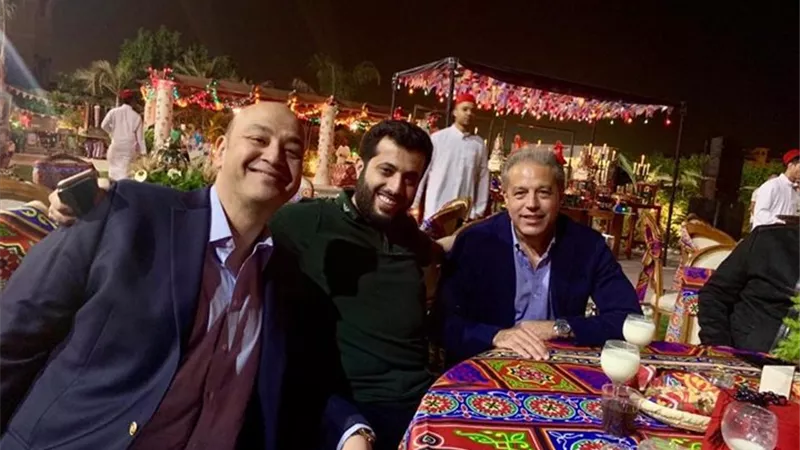 لميس الحديدي تحتفل بعيد ميلادها الـ49 بحضور تركي ال شيخ ونجوم الفن .. صور