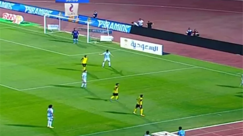 وادى دجلة يتقدم بهدف امام بيراميدز فى الشوط الأول