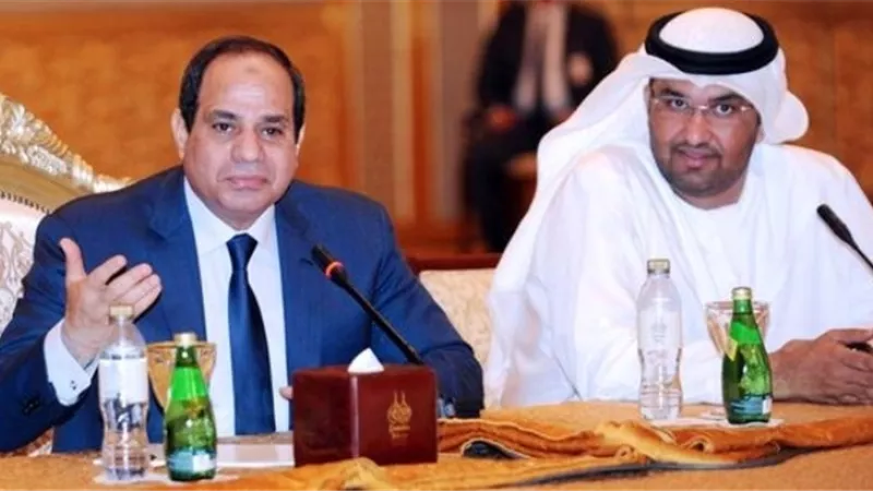 الرئيس السيسى يستقبل سلطان الجابر ويرحب بزيادة الاستثمارات الإماراتية بمصر