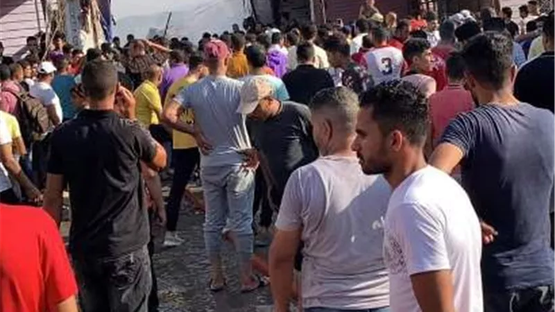 السيطرة على حريق بالسوق التجاري في القنطرة غرب دون خسائر بشرية ..صور