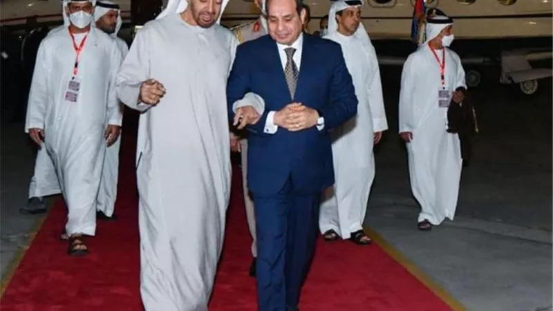 الرئيس السيسى يجرى اتصالاً هاتفياً برئيس دولة الإمارات لتهنئته بعيد الأضحى المبارك