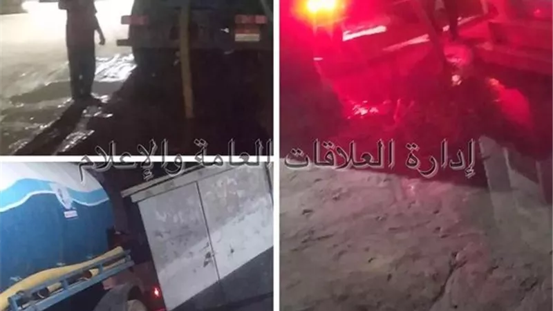 إنتهاء مشكلات تراكم الصرف الصحي بمساكن المحسمة في الإسماعيلية