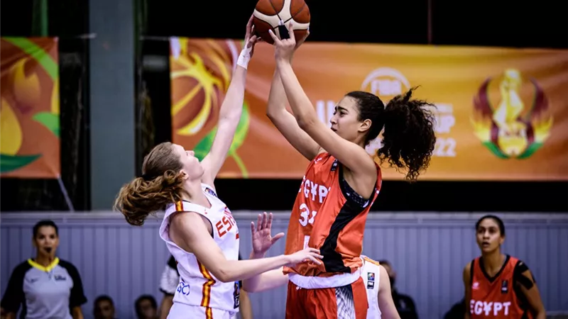 منتخب مصر لناشئات يتعرض للخسارة من إسبانيا فى مونديال السلة