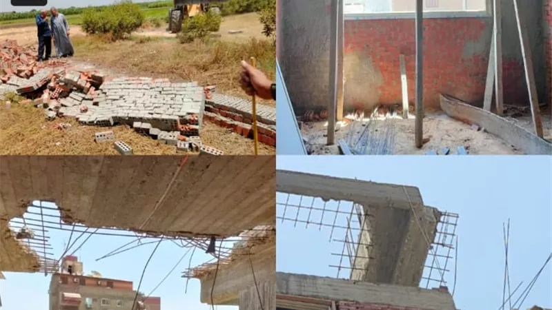 حملات الجيزة مستمرة لضبط مخالفات البناء.. فيديو وصور