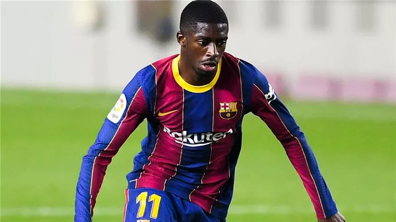 رسميا.. برشلونة يجدد عقد نجمه ديمبيلي