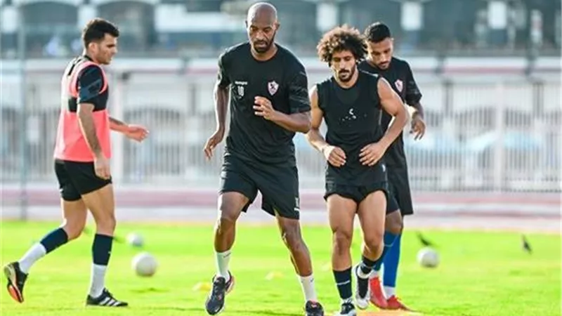 تدريبات بدنية خاصة للاعبى الزمالك المشاركين فى مباراة المقاولون