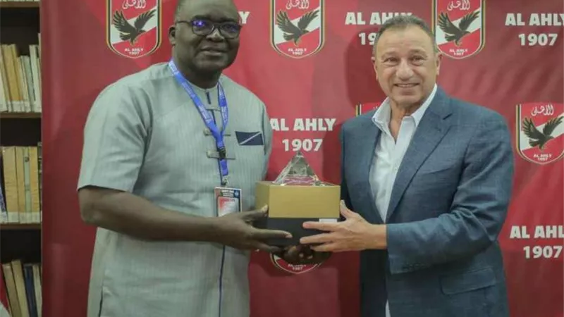الخطيب يستقبل رئيس الاتحاد الأفريقى لكرة اليد