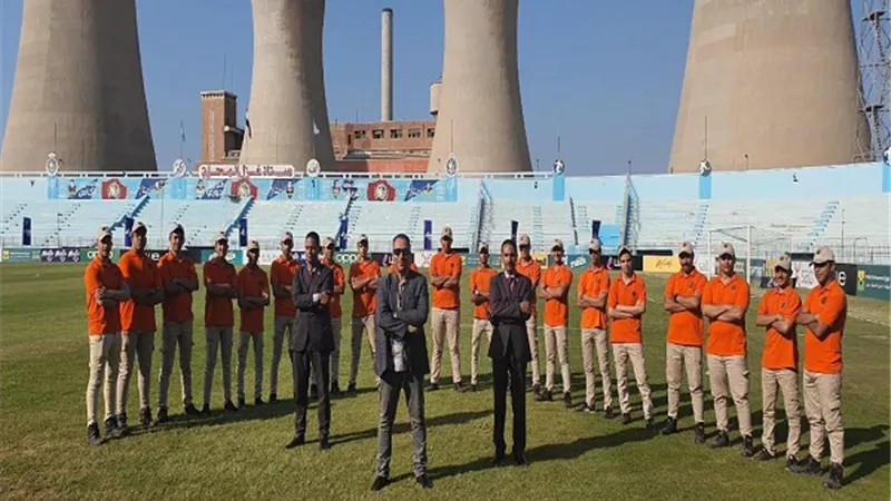 انتشار أمني مكثف باستاد المحلة قبل مباراة الزمالك الليلة