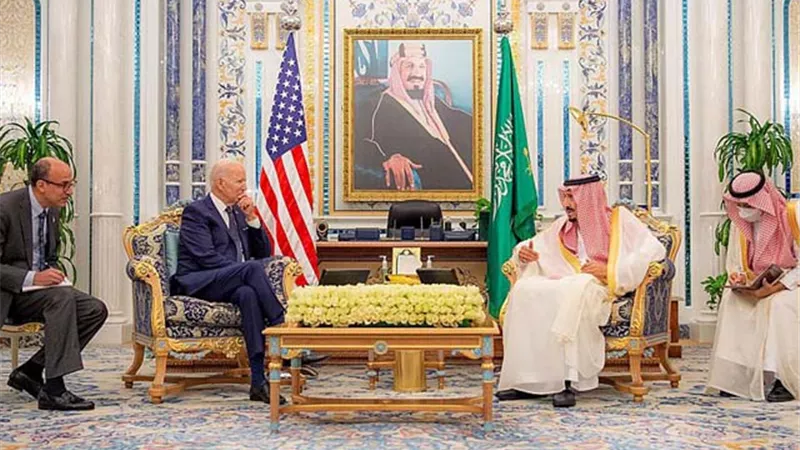 مباحثات سعودية أمريكية في قصر السلام بجدة