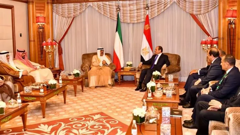الرئيس السيسي يلتقي ولي عهد دولة الكويت