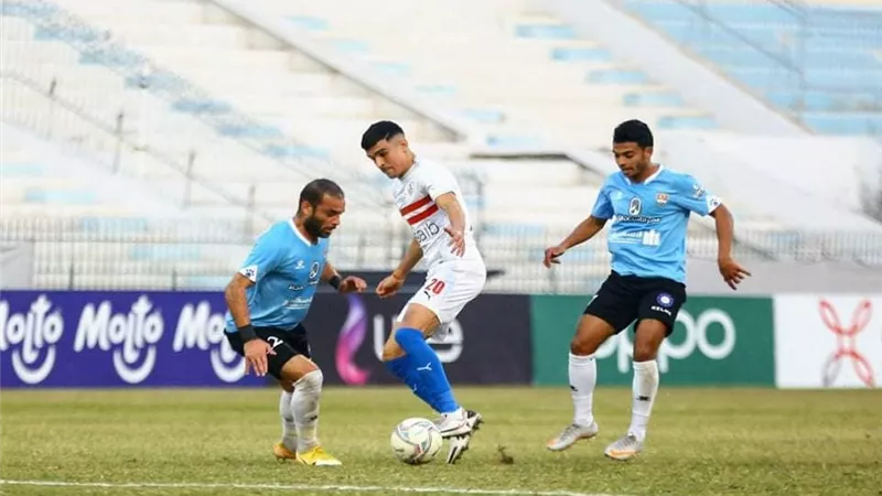 التعادل السلبي يحسم الشوط الأول من لقاء الزمالك وغزل المحلة