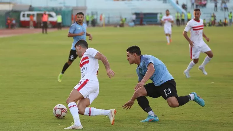 الزمالك يواصل انتصاراته ويهزم غزل المحلة بثنائية نظيفة فى الدورى