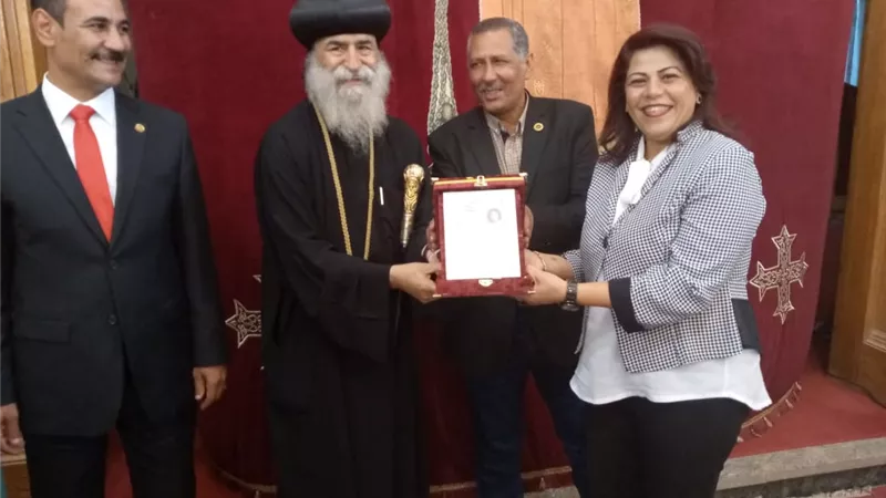 تكريم الطلبة المشاركين على مستوى الجمهورية فى المسابقة الثقافية للتربية المسيحية فى قنا