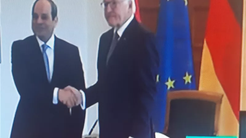 بدء لقاء الرئيس السيسي ونظيره الألمانى فى برلين