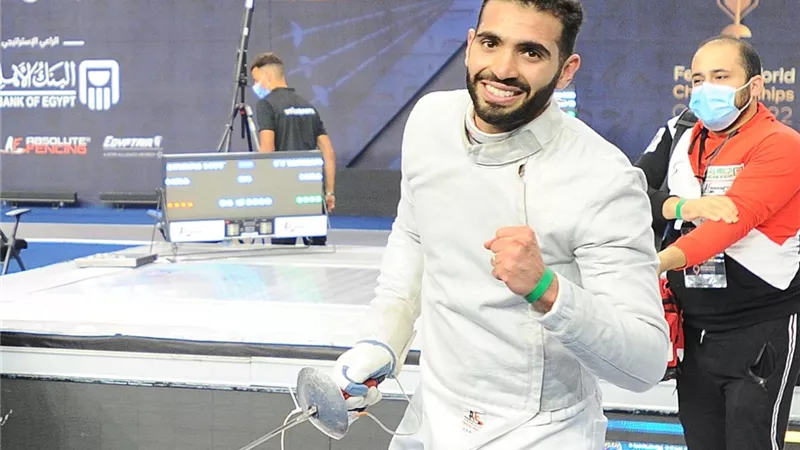 زياد السيسي يتأهل لدور ال32 بسلاح السيف للرجال بعد الفوز على بطل إيران