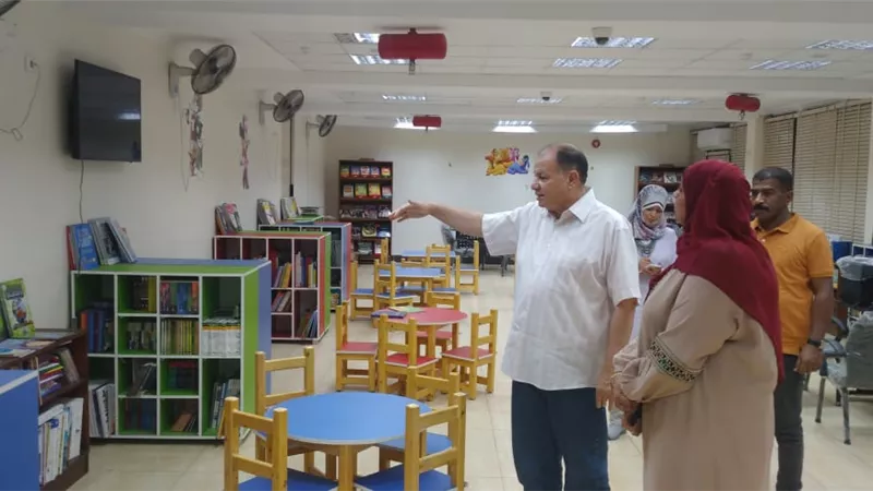 محافظ أسيوط يتفقد أعمال التطوير النهائية لفرع مكتبة مصر العامة